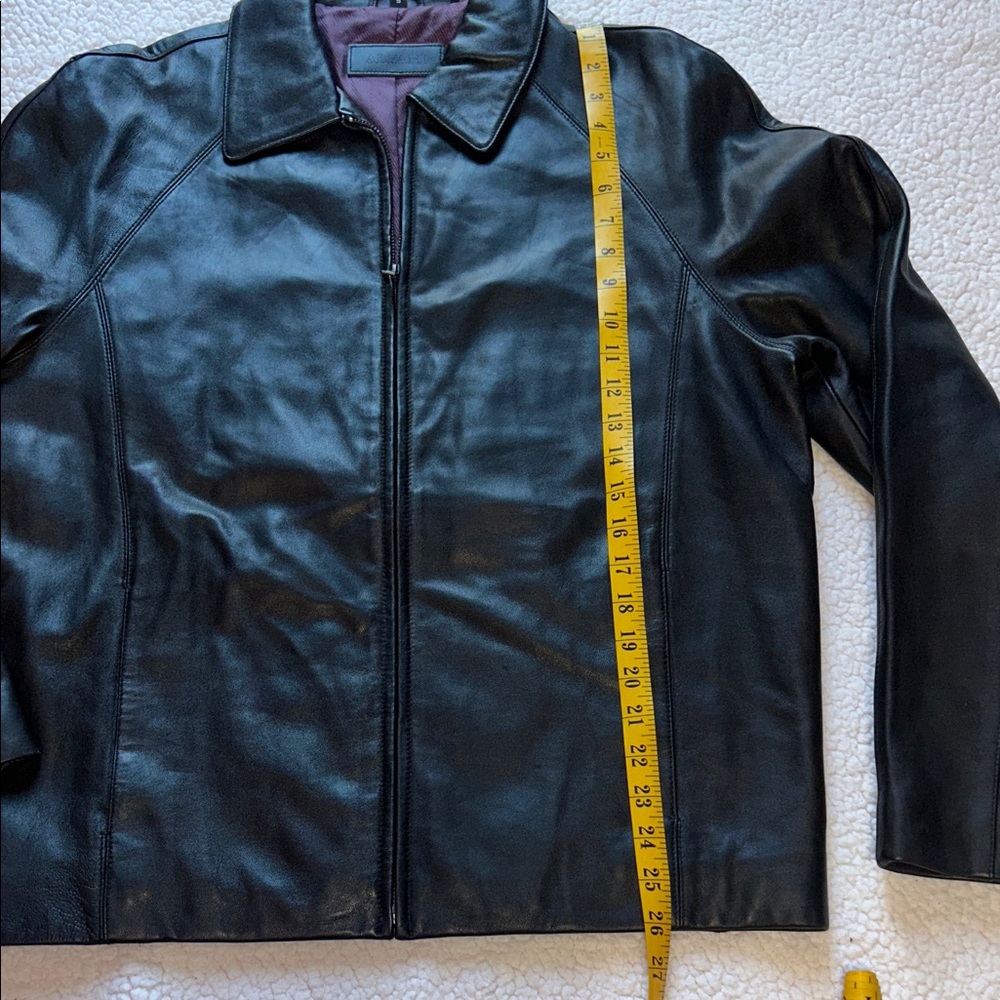Alfani Women's Elegant Black Leather Jacket - Picture 4 of 14